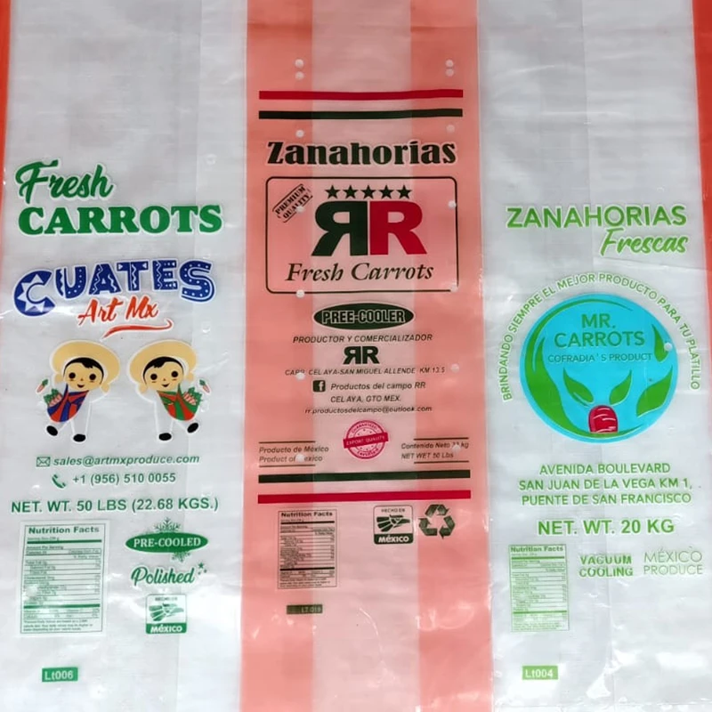 ABAR Bolsa Plástica para Zanahoria Impresa